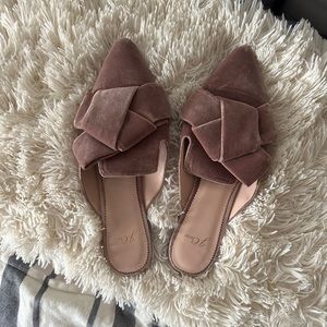 Jcrew velvet mules
